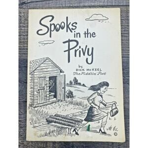 1972 Poem Greeting Card Spooks in the Privy by Dick McKeel The Piddlin' Poet VTG